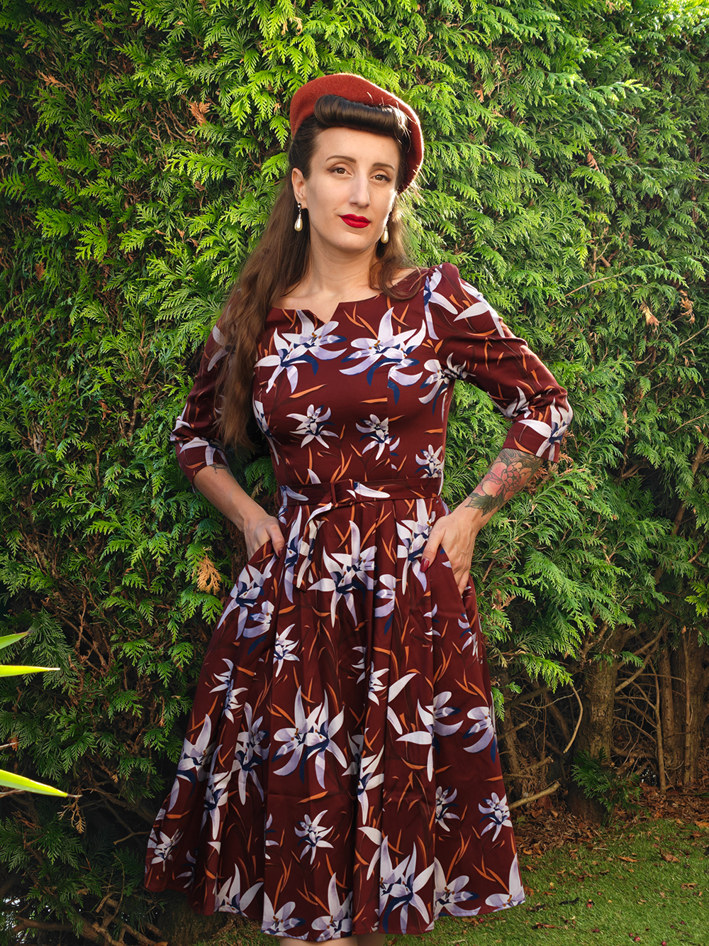 Maria Floral Swing Dress